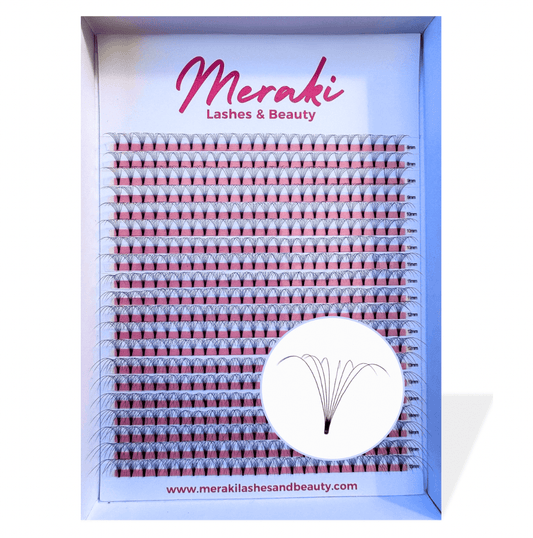 8D Short Stem Volume Fans - 0.05 D Curl | Meraki - Meraki Lashes and Beauty