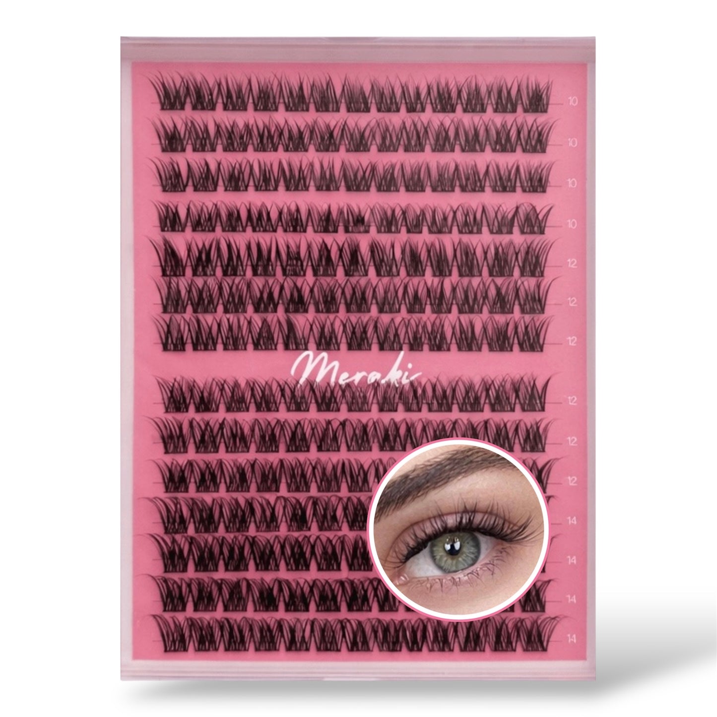 Brooke - DIY Mega Tray 10 - 14mm Mixed Tray Only - Meraki Lashes and Beauty