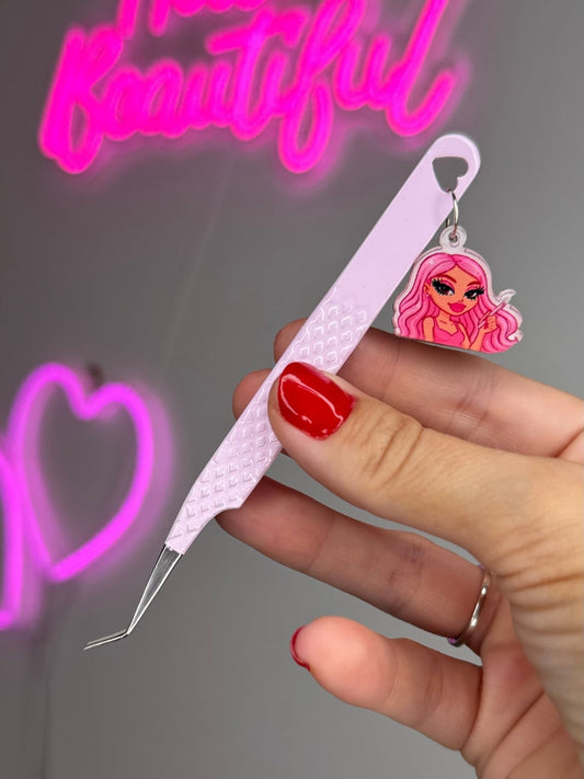 45° Meraki Bratz Keychain Fibre Tip Tweezer
