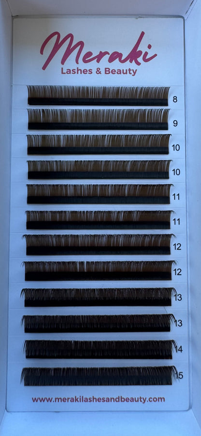 Dark Brown 0.05 Volume Eyelash Extensions | Lightweight & Soft
