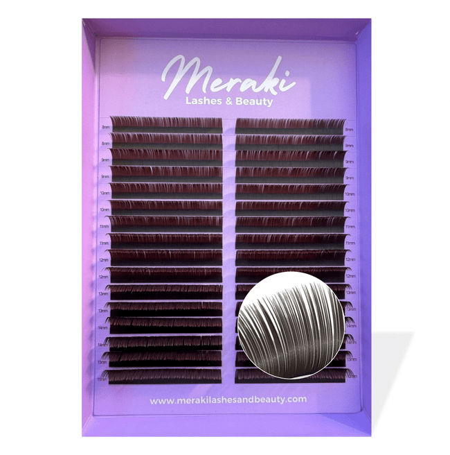 Brown Flat Lashes | Mixed Length 8–15mm