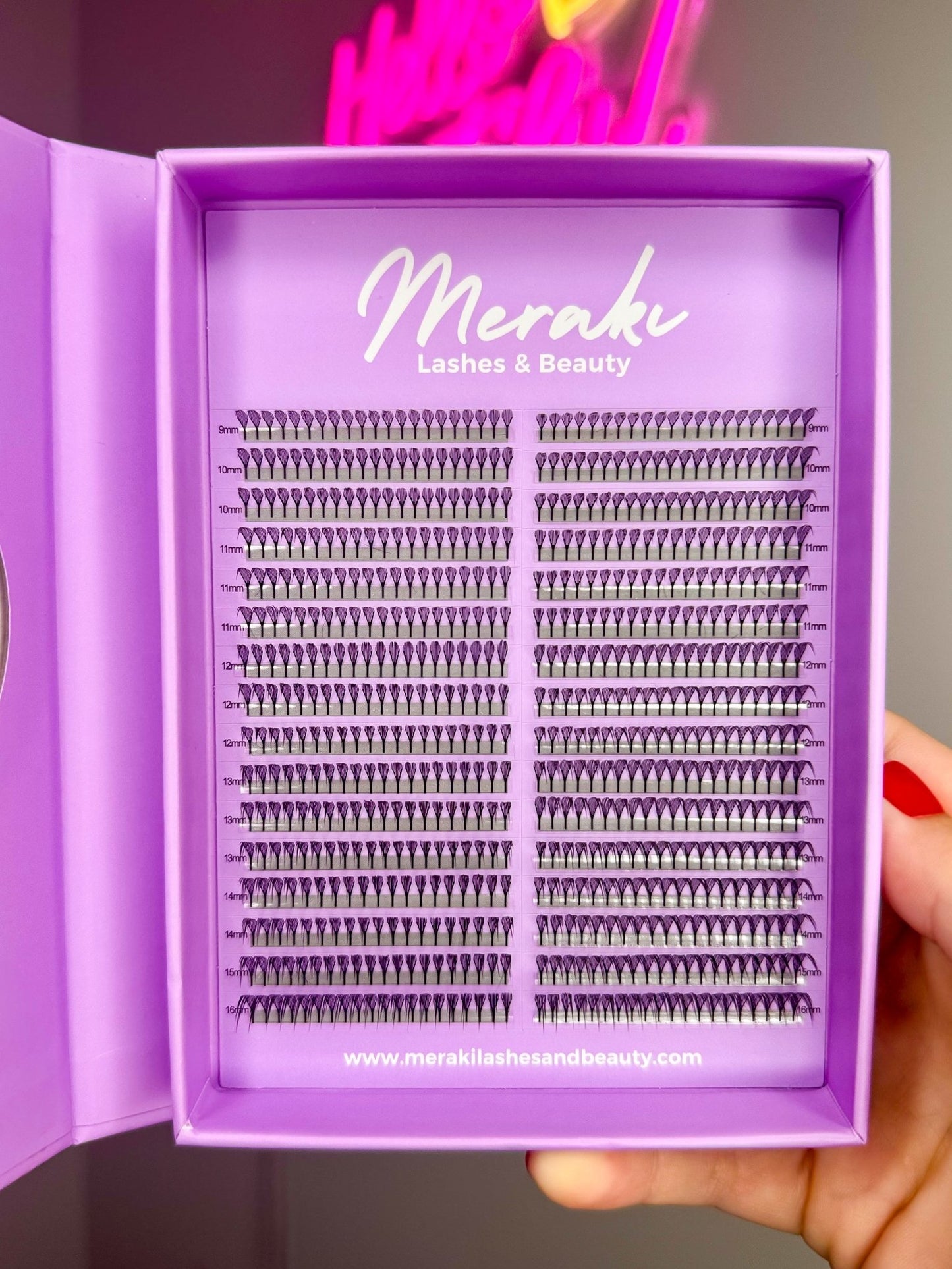 Anime Tower Lashes – 0.03 D Curl Lash Extensions (9–16mm Mixed Tray) - Meraki Lashes and Beauty