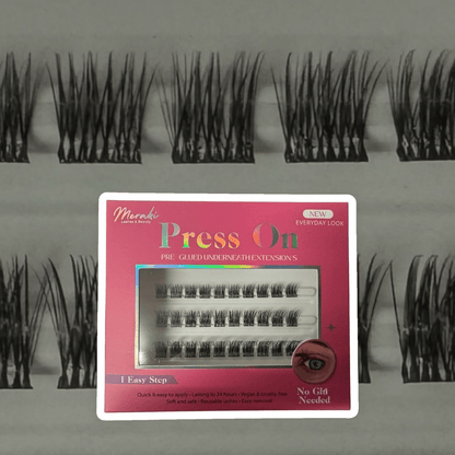 DIY Lashes Pre - Glued Press - On - No Glue Needed | Meraki - Meraki Lashes and Beauty