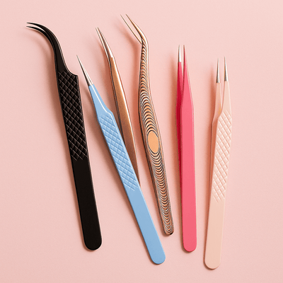 Lash Tweezers - Isolation, Curved, Straight & Boot | Meraki