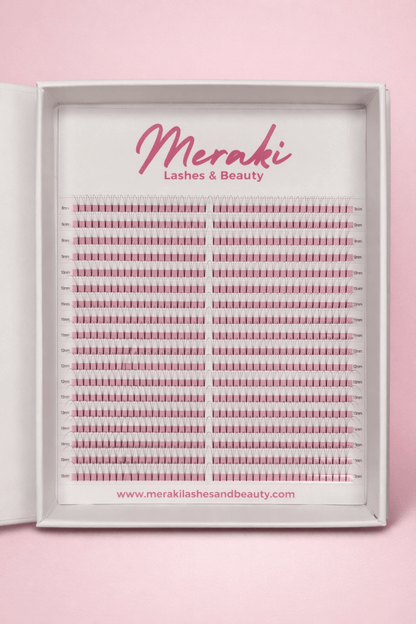 Short Stem - 3D 0.07 - D Curl - Meraki Lashes and Beauty