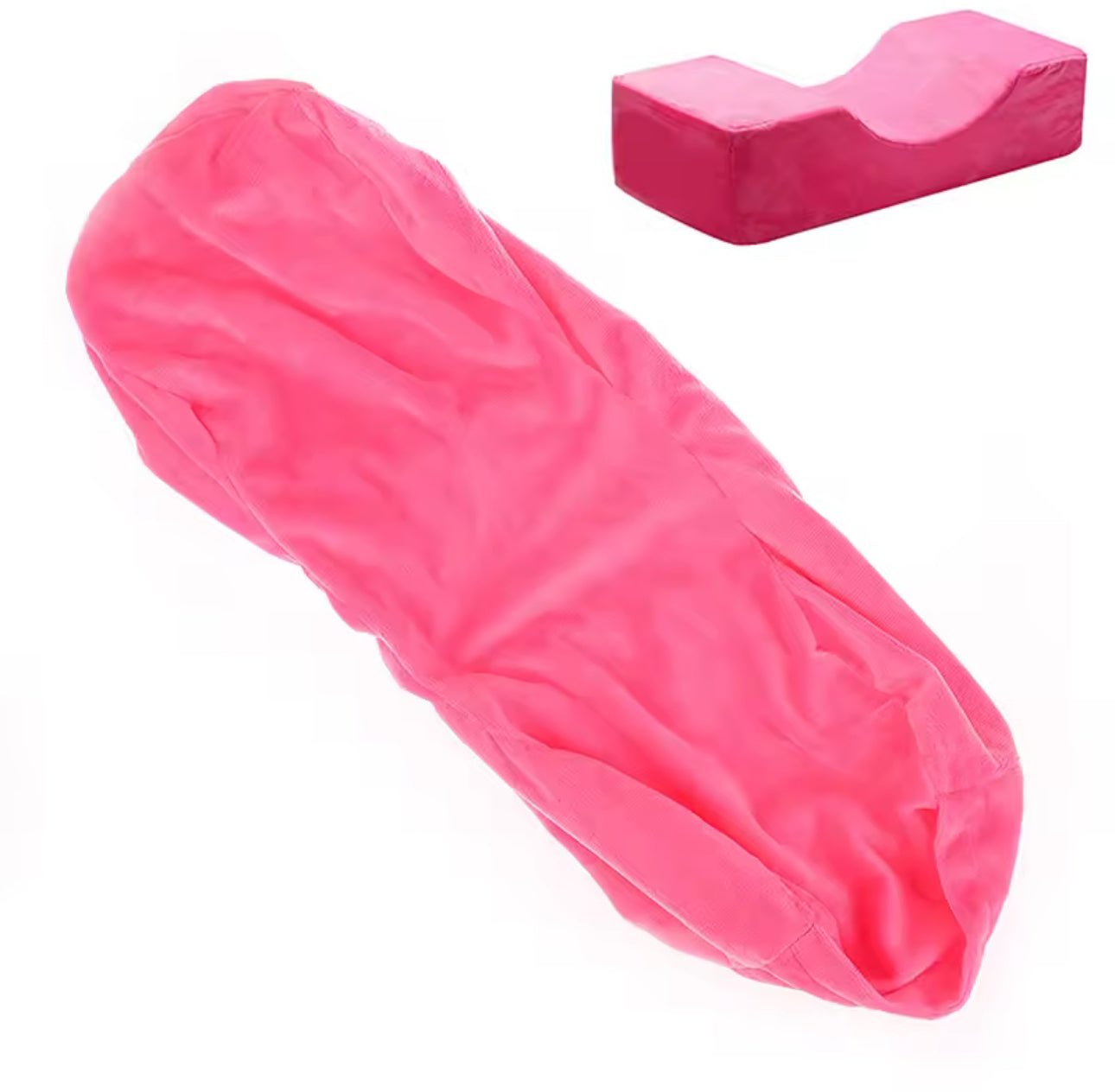 Hot Pink Curved Pillow Cover - Meraki Lashes and Beauty